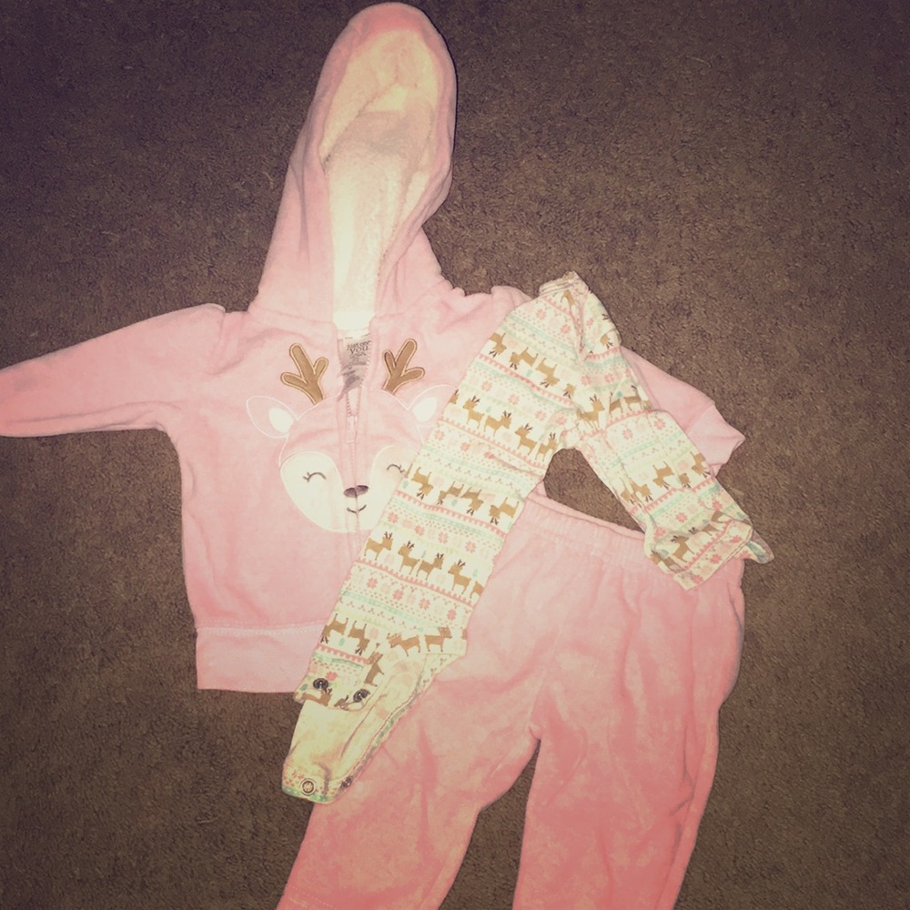 Carters baby girl set